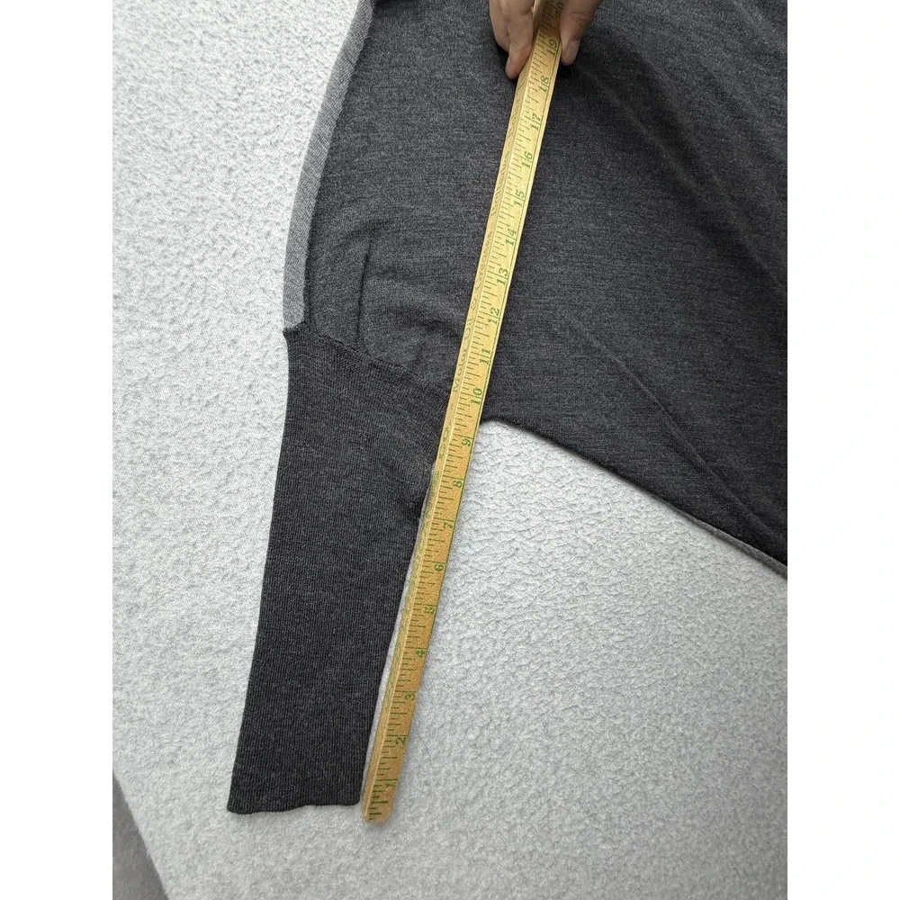 Eileen Fisher Sweater Womens XL Gray 100% Merino Wool Boat Neck Dolman Knit